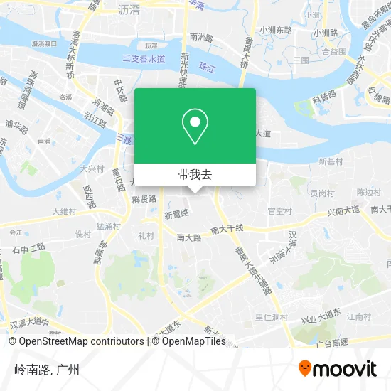 岭南路地图