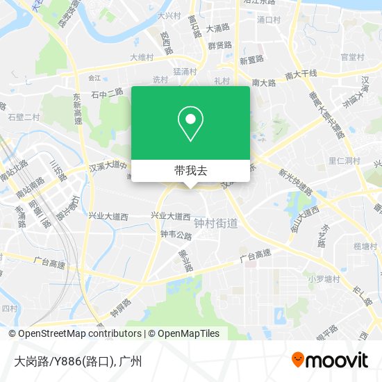 大岗路/Y886(路口)地图