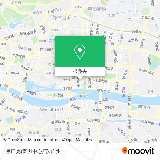 星巴克(富力中心店)地图