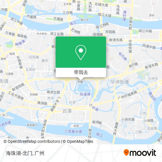 海珠湖-北门地图