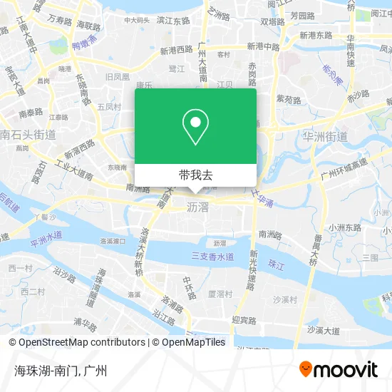 海珠湖-南门地图