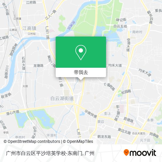 广州市白云区平沙培英学校-东南门地图