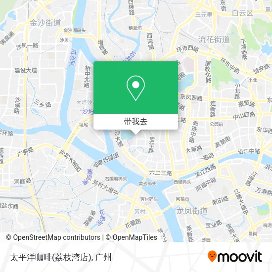 太平洋咖啡(荔枝湾店)地图