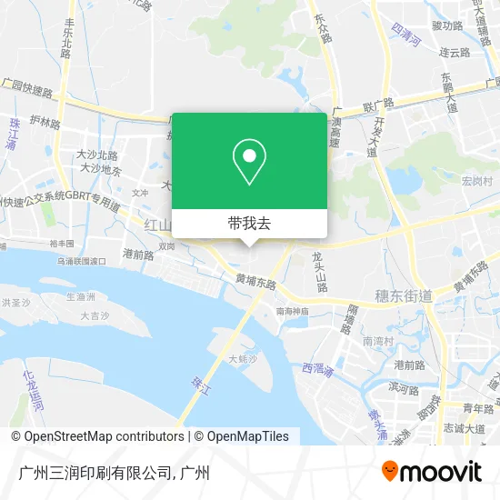 广州三润印刷有限公司地图
