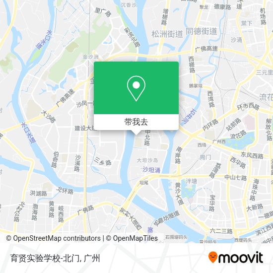 育贤实验学校-北门地图