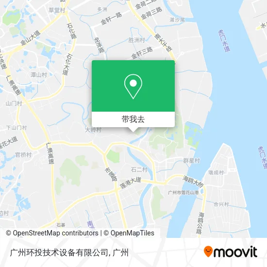 广州环投技术设备有限公司地图