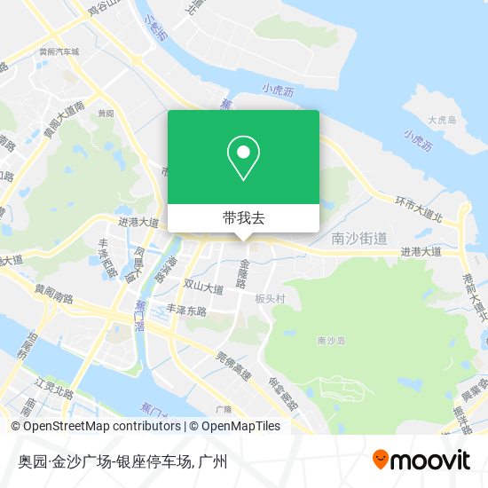 奥园·金沙广场-银座停车场地图