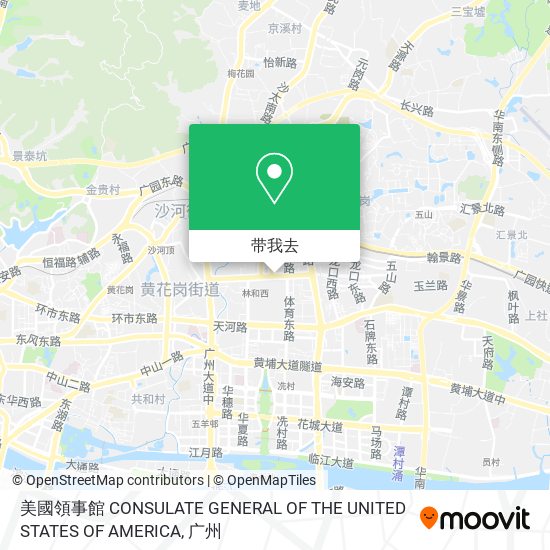 美國領事館 CONSULATE GENERAL OF THE UNITED STATES OF AMERICA地图