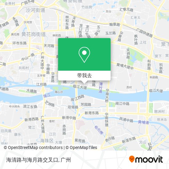 海清路与海月路交叉口地图