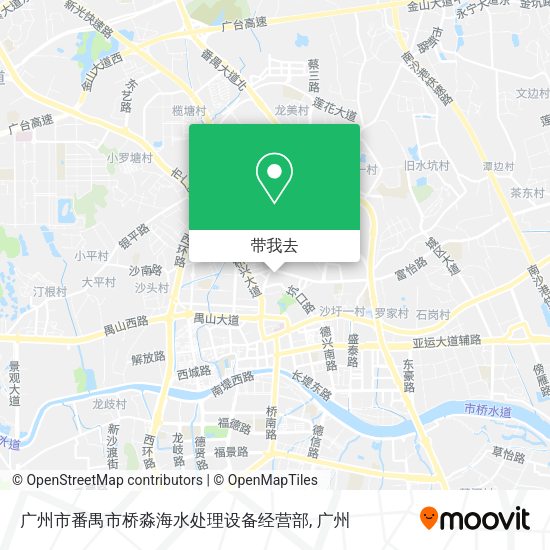 广州市番禺市桥淼海水处理设备经营部地图