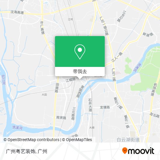 广州粤艺装饰地图