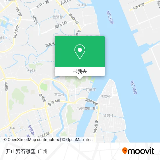 开山劈石雕塑地图