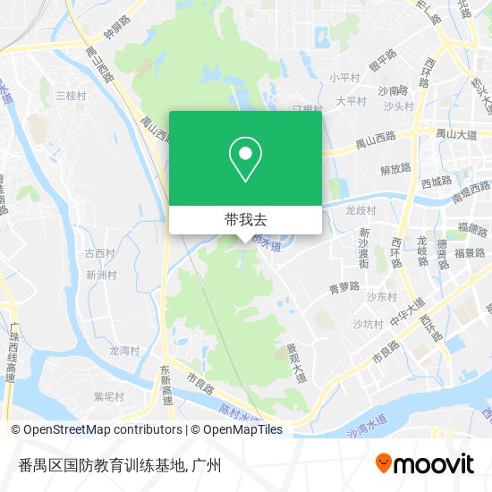 番禺区国防教育训练基地地图