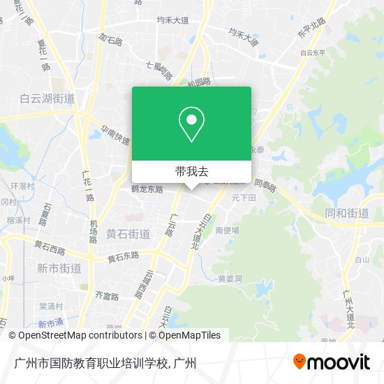 广州市国防教育职业培训学校地图