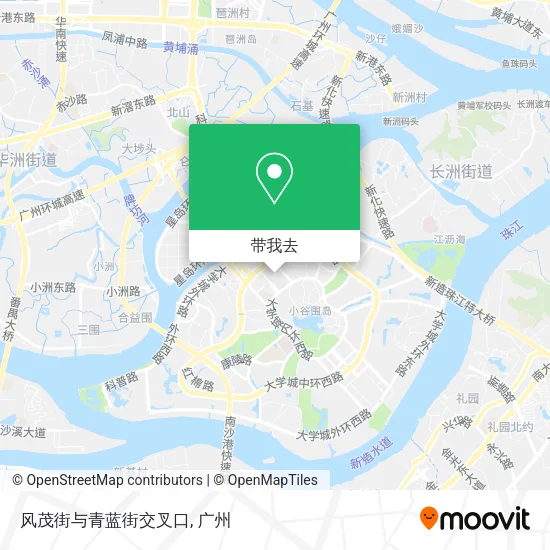 风茂街与青蓝街交叉口地图