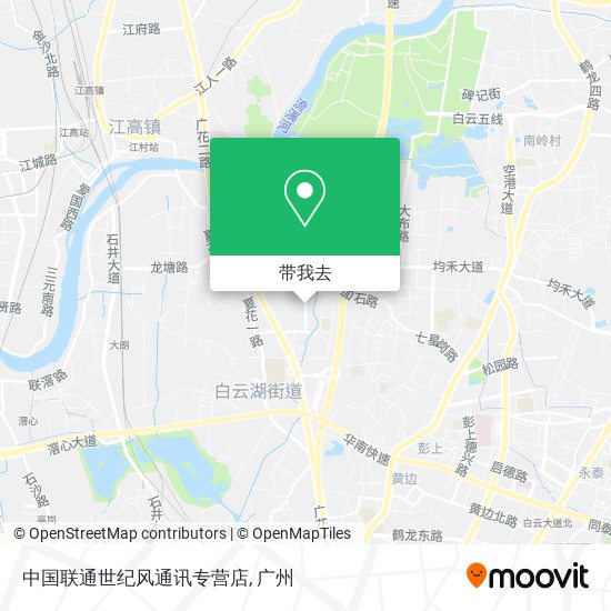 中国联通世纪风通讯专营店地图