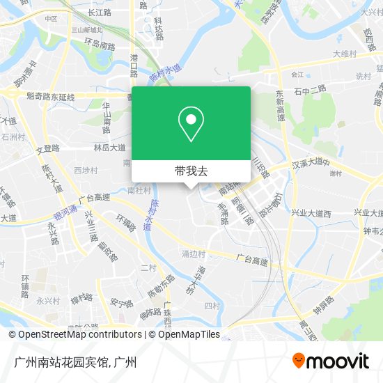 广州南站花园宾馆地图