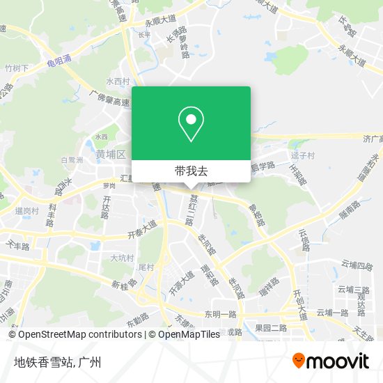 地铁香雪站地图