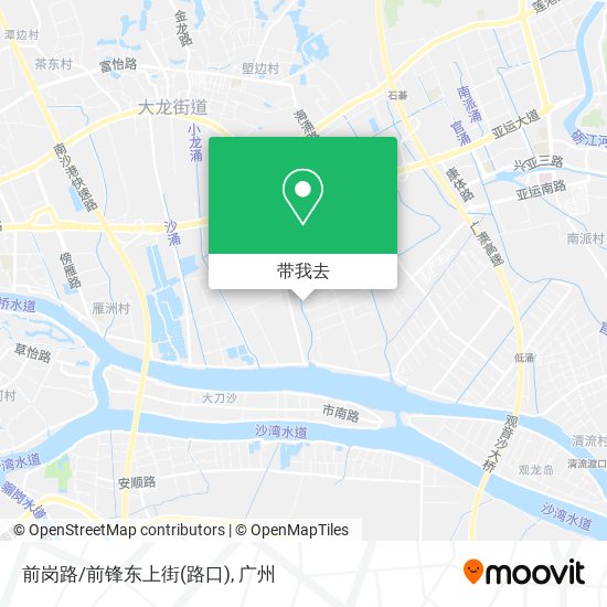前岗路/前锋东上街(路口)地图
