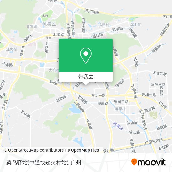 菜鸟驿站(中通快递火村站)地图