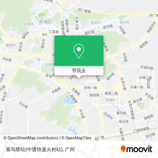 菜鸟驿站(中通快递火村站)地图