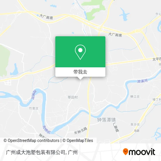 广州成大泡塑包装有限公司地图