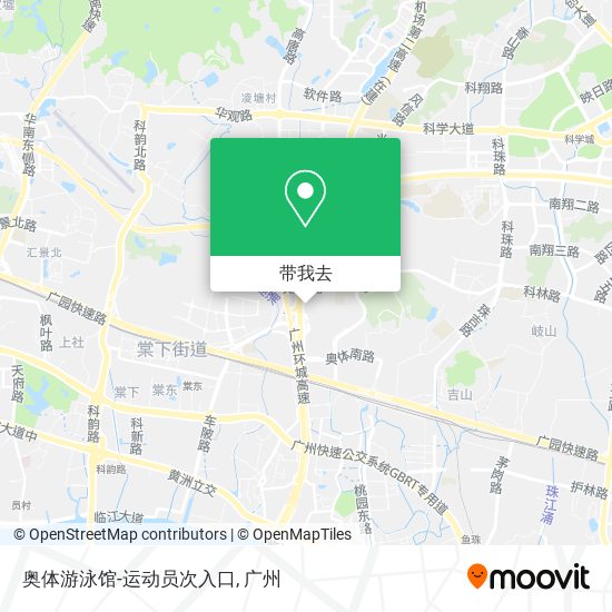 奥体游泳馆-运动员次入口地图