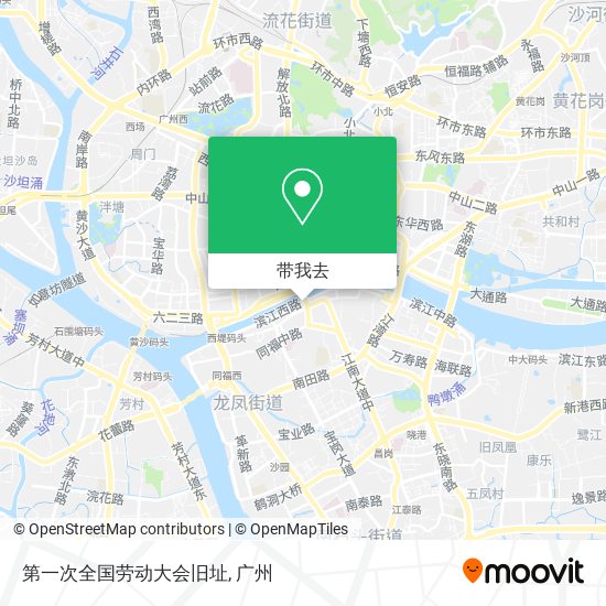 第一次全国劳动大会旧址地图