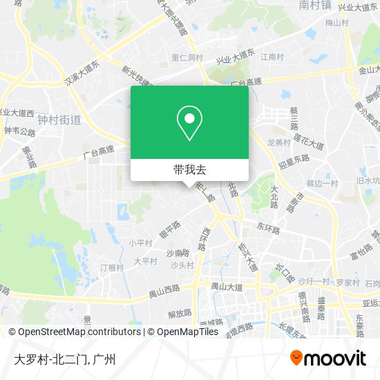 大罗村-北二门地图