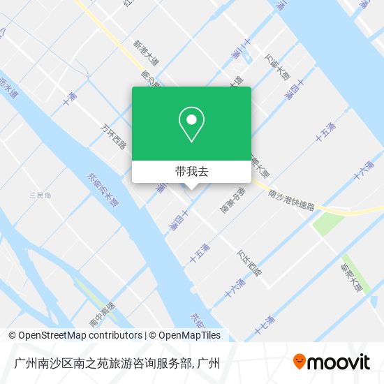 广州南沙区南之苑旅游咨询服务部地图