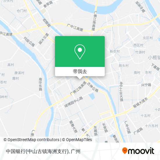 中国银行(中山古镇海洲支行)地图