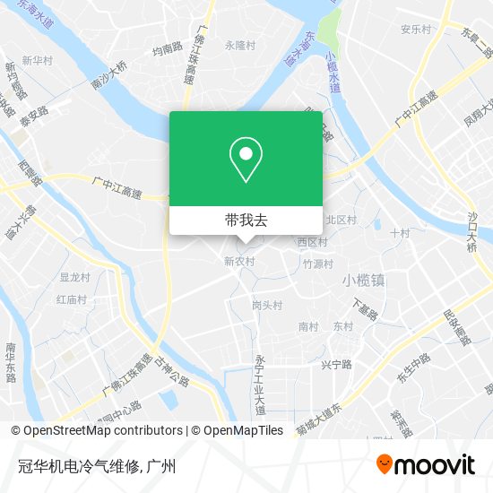 冠华机电冷气维修地图