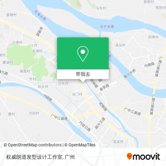 权威朗道发型设计工作室地图