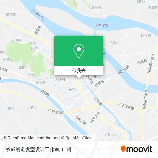 权威朗道发型设计工作室地图