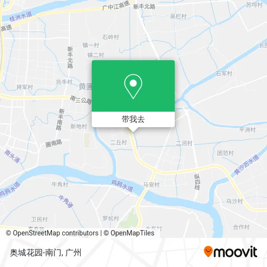 奥城花园-南门地图