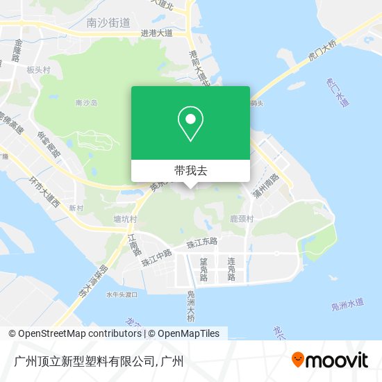 广州顶立新型塑料有限公司地图