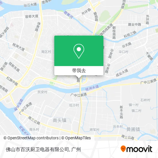 佛山市百沃厨卫电器有限公司地图