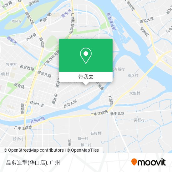 晶剪造型(华口店)地图
