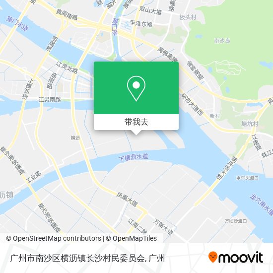 广州市南沙区横沥镇长沙村民委员会地图