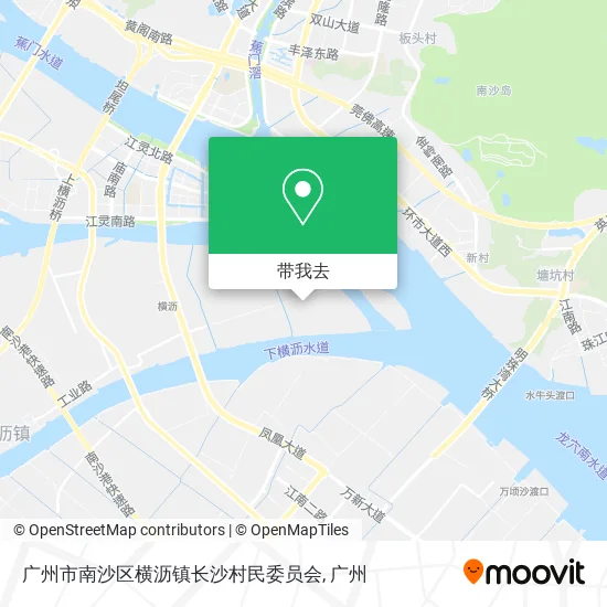 广州市南沙区横沥镇长沙村民委员会地图