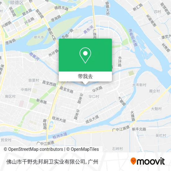 佛山市千野先邦厨卫实业有限公司地图