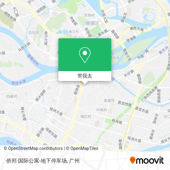 侨邦·国际公寓-地下停车场地图