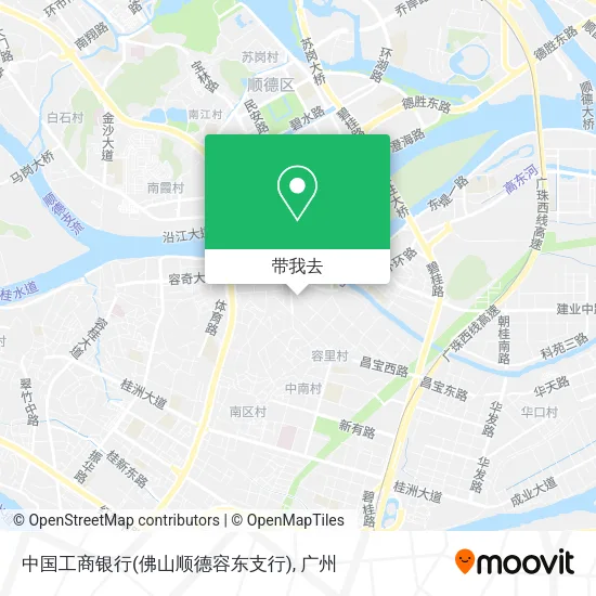 中国工商银行(佛山顺德容东支行)地图
