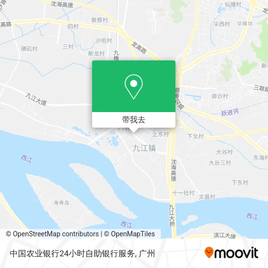 中国农业银行24小时自助银行服务地图