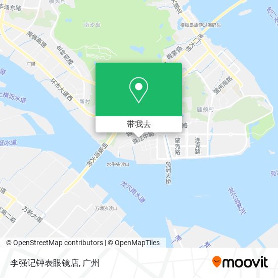 李强记钟表眼镜店地图