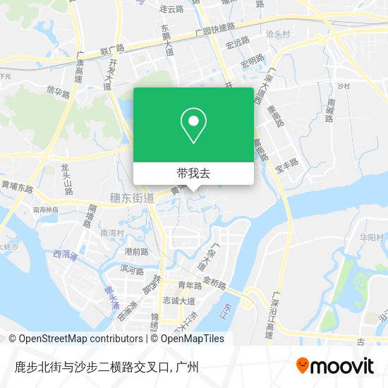 鹿步北街与沙步二横路交叉口地图