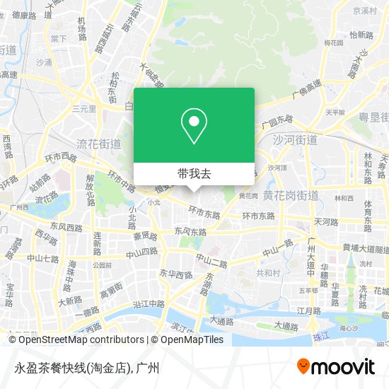 永盈茶餐快线(淘金店)地图