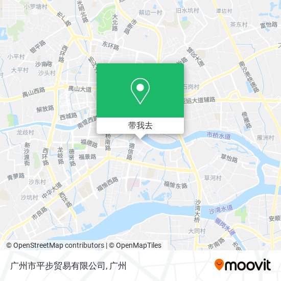 广州市平步贸易有限公司地图