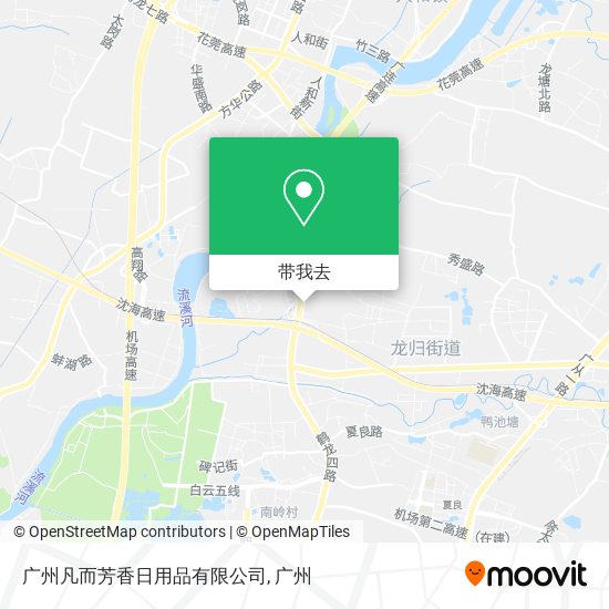 广州凡而芳香日用品有限公司地图