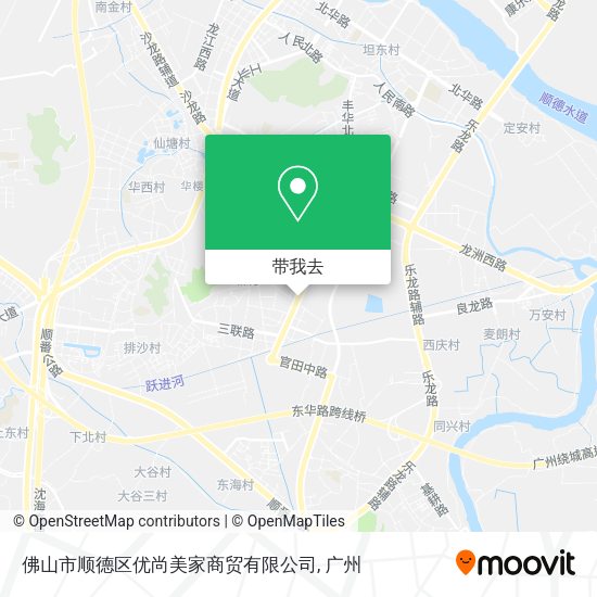 佛山市顺德区优尚美家商贸有限公司地图